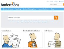Tablet Screenshot of andertoons.com
